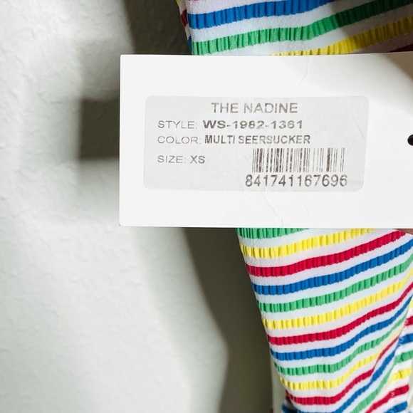 NWT Solid & Striped The Nadine Seersucker Multicolor Swimsuit - Picture 8 of 11